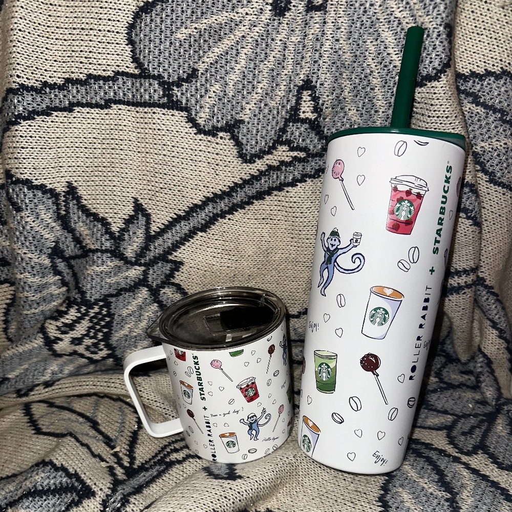 Roller Rabbit X Starbucks Cups 🐒☕️